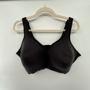 Cacique Lightly Lined‎ Full Coverage Bra 44DD Black Comfort Stretch Support